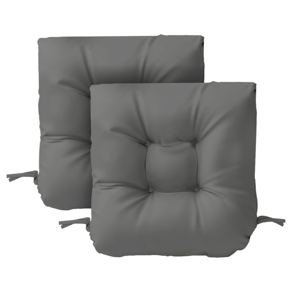 Tufted Wicker U-Shape Cushions Set of 2 ,Water and Fade-Resistant Performance Fabric , Outdoor Seat Cushions for Patio Furniture,19” x 19”(2 count)