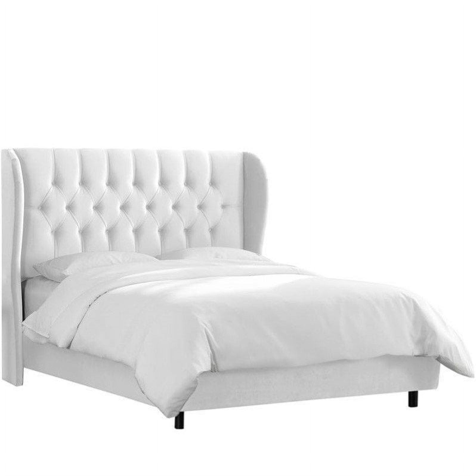 Tufted Wingback Bed, Multiple Sizes And