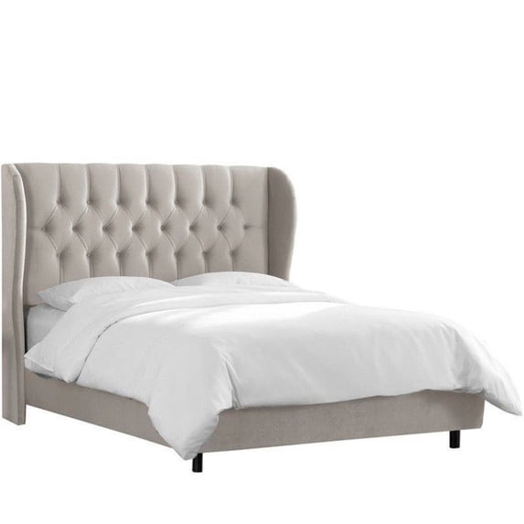 Tufted Wingback Bed, Multiple Sizes And