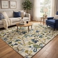 thumbnail image 1 of Tufted Wool Rug 11x13, for Hallway, Living room, Handmade Rug, Floral Woolen Carpet., 1 of 8