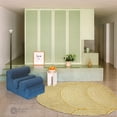 thumbnail image 1 of Tufted carpet 5x7, Oval rugs, Mustard Yellow Carpet, for Bed, Living room., 1 of 6