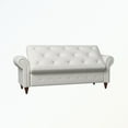 thumbnail image 1 of Tufted storage bench Beige, 1 of 5