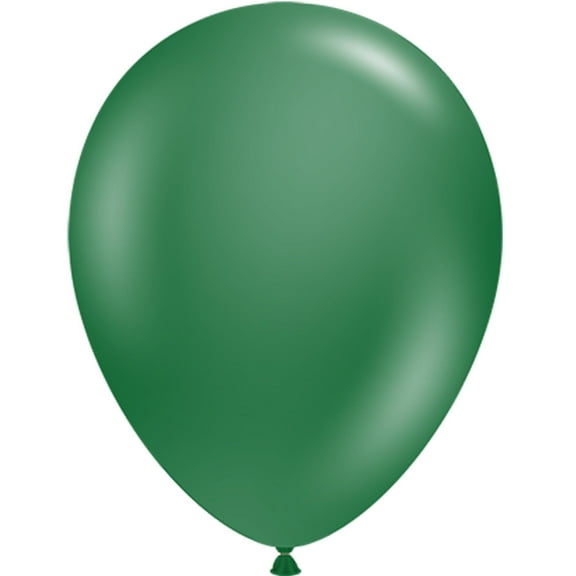 100 Tuftex Forest Green Latex Balloons 11" Made In USA