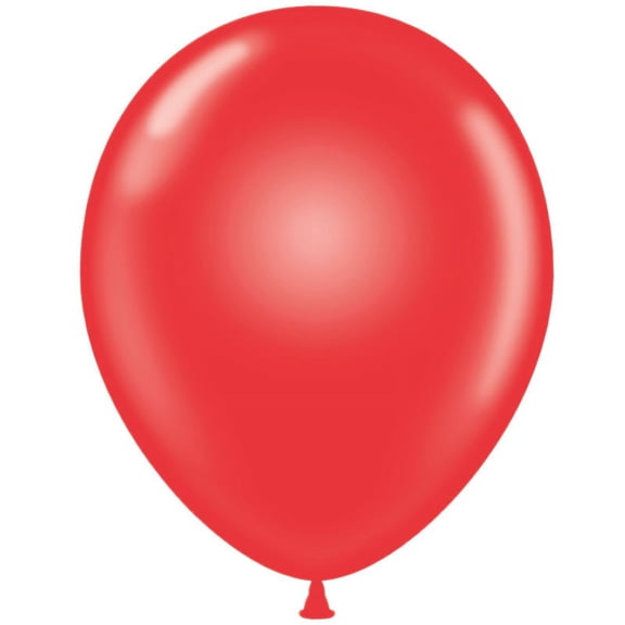 Tuf-Tex 17" Crystal Red Latex Balloons (50 ct)