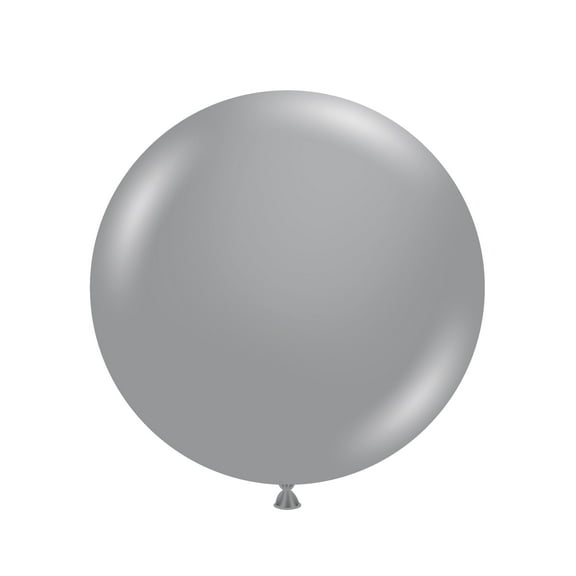 Tuf-Tex 17" Silver Latex Balloons (50 ct)