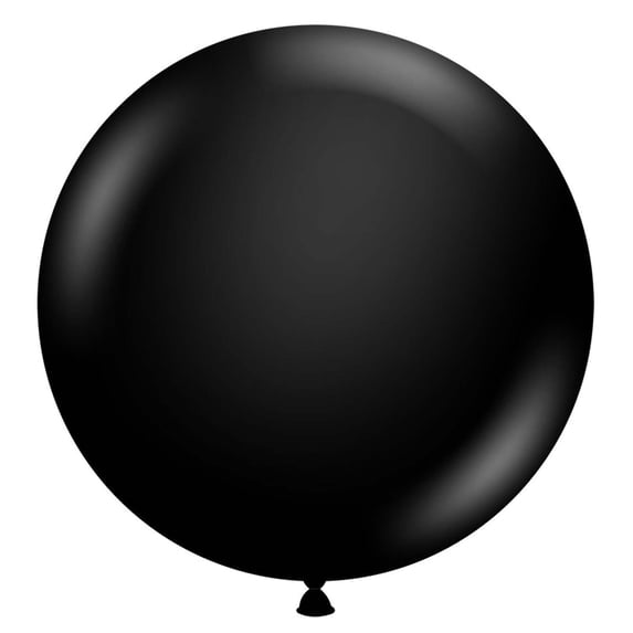 Tuftex 36" Black Standard Latex Balloons (10ct)