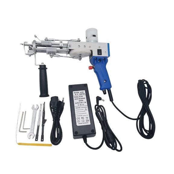 Tufting Gun 2 In 1 Set Electric Carpet Tufting Gun Electric Carpet Tapis Knitting Tufting Pistol Weaving Flocking Rug Machine ,Easy to Use