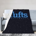 thumbnail image 1 of Tufts University Logo Fleece Blanket, Very Soft Microfiber Flannel Blanket for Couch Warm and Cozy for All Seasons, 1 of 8
