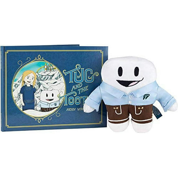 Tug And The Tooth Fairy Plush Toy With Backpack And Hardcover Box
