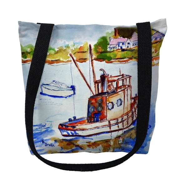 Tug Boat Small Tote Bag 13x13 13 inches x 13 inches