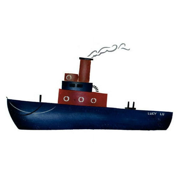 Tug Boat Wall Stencil - DEE526 by DeeSigns