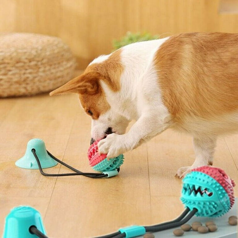Dog Toys Silicon Suction Cup Tug Interactive Dog Ball Toy For Pet