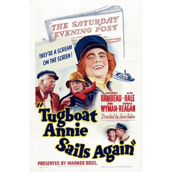 Tugboat Annie Sails Again U Movie Poster Masterprint