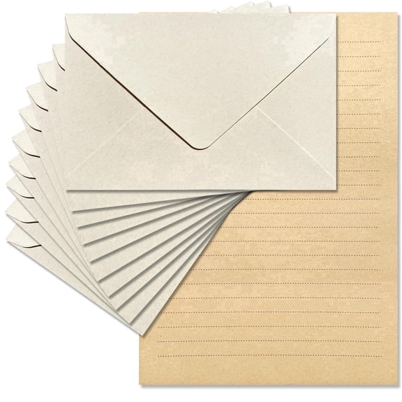 Premium Velvet-Touch Stationery Set with Unique Design Colors - Best Paper and Elegant 4x6 Envelopes (24 Writing Sheets + 12 Envelopes) for Love Letters and Party Invitations