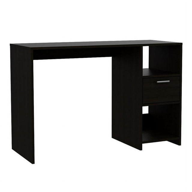 Tuhome Black Modern Engineered Wood Storm Computer Desk