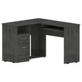 thumbnail image 1 of Tuhome - Engineered Wood Modern Mix L-Shaped Desk - Smoky Oak, 1 of 13