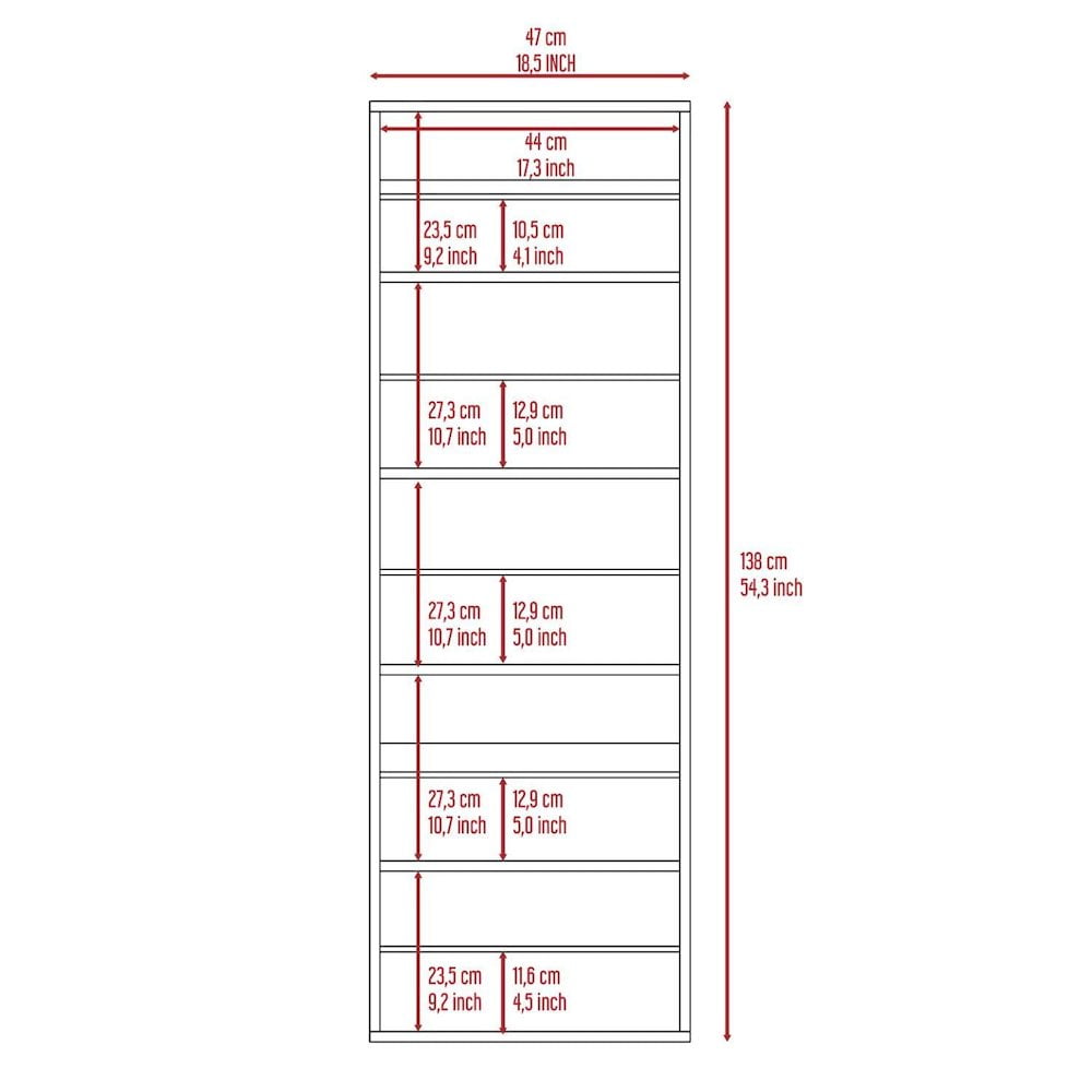 White Wall Mounted Shoe Rack with Mirror and Single Door