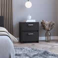 thumbnail image 1 of Tuhome Trivor 2-Drawer Nightstand with Spacious Storage, Modern Bedside Table with Handles, 1 of 6