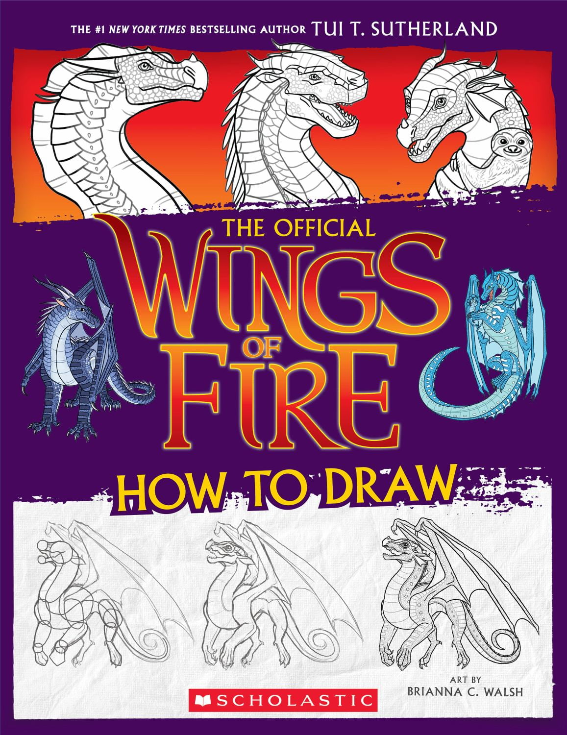 Wings of Fire: the Official How to Draw, 96 pages (Paperback)