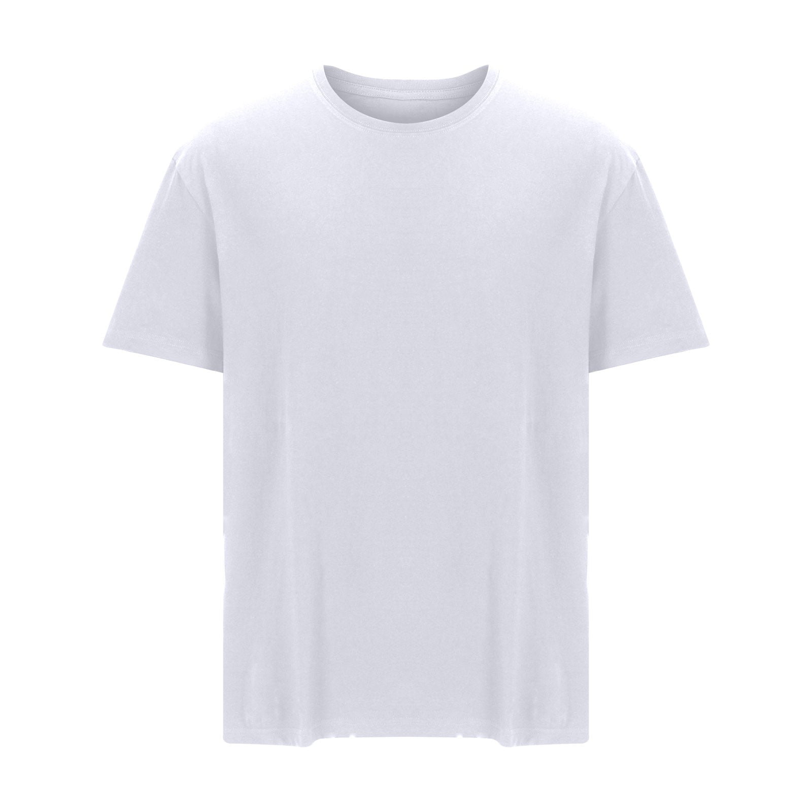 Hat And Beyond Men's Essentials Crew Neck T-Shirts - Lightweight 100% Cotton Tees, 2-Pack (Black & White) - View #5