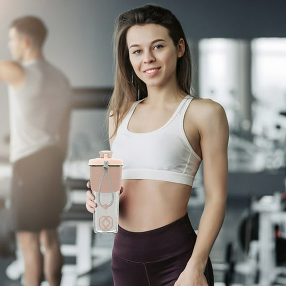 Tuitoonm Protein Mixing Bottle With Mixing Ball Mixing Bottle Portable Pre Exercise Whey Protein Beverage Cup for Outdoor