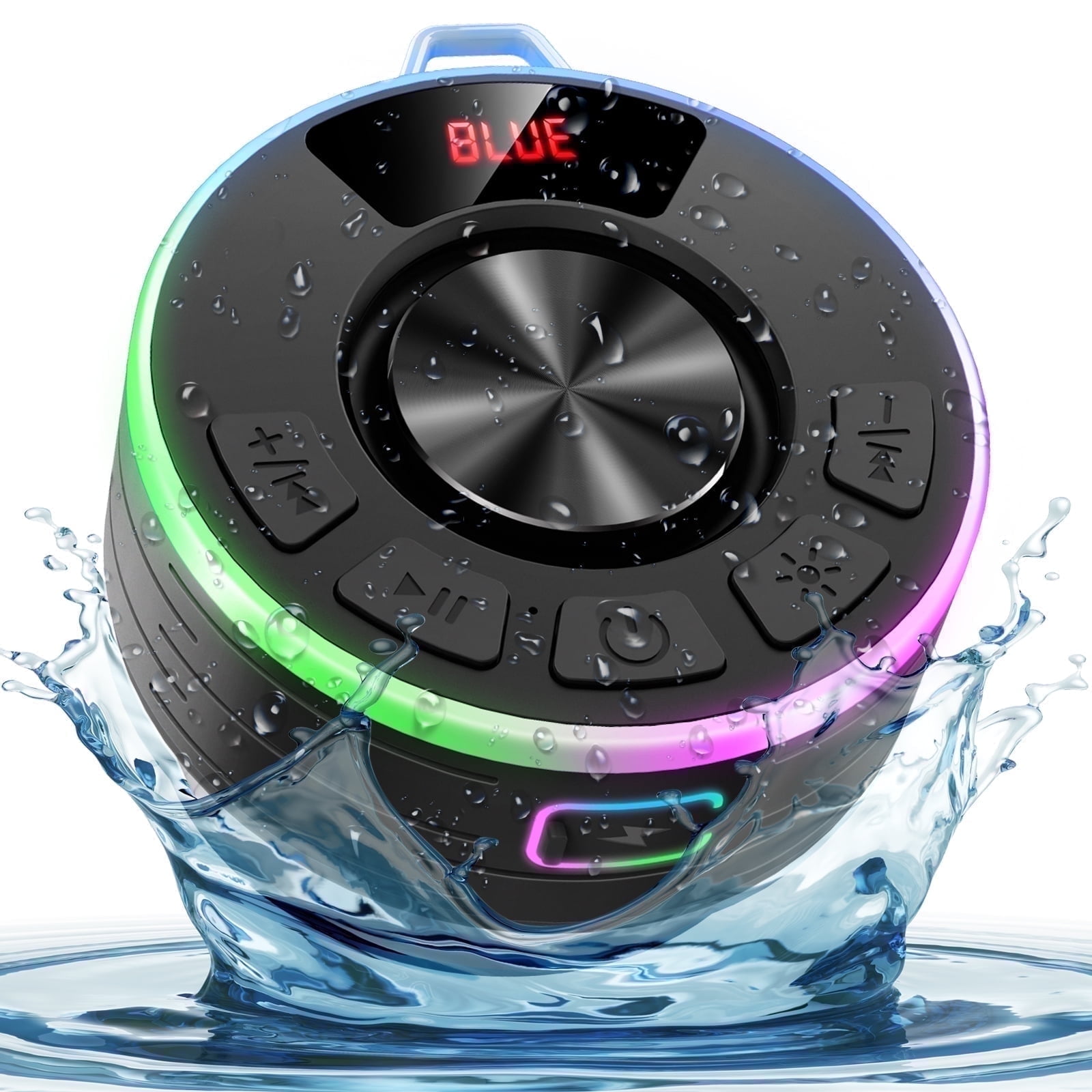 Tukio Bluetooth Speaker, lPX7 Waterproof Shower Portable Speaker