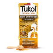 Tukol X-Pecto Honey Cold Syrup Multi Symptom over-the-counter Medicine, 4 fl oz