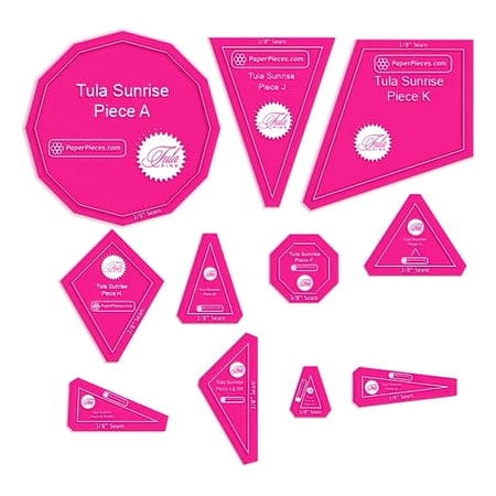 Tula PInk Tula Sunrise 11pc Acrylic Template Set