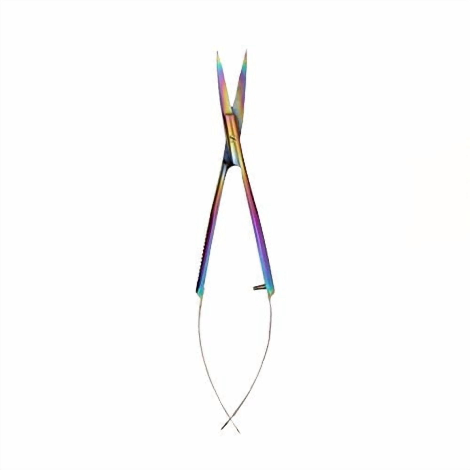 Tula Pink Five-Inch Curved Microserrated EZ Snip Rainbow Metallic