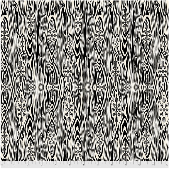 Tula Pink Holiday Homies Yule Log Ink Cotton Flannel Fabric By Yard