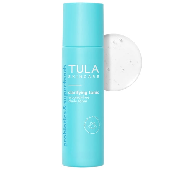 TULA Skin Care Clarifying Tonic Daily Toner - Exfoliate and Tighten Pores, 5.07 Fl Oz.