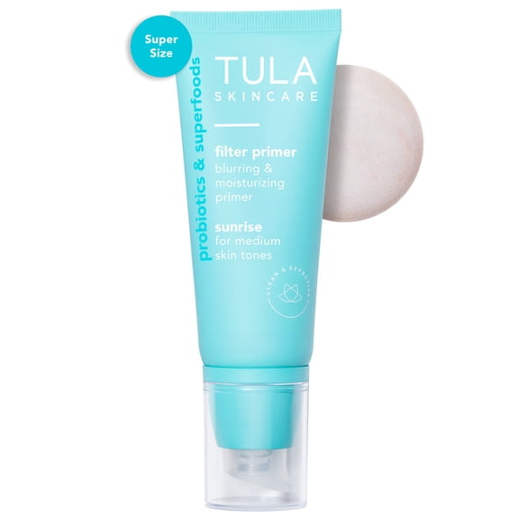 TULA Skin Care Face Filter Blurring and Moisturizing Primer - Supersize Sunrise, 2.02fl oz