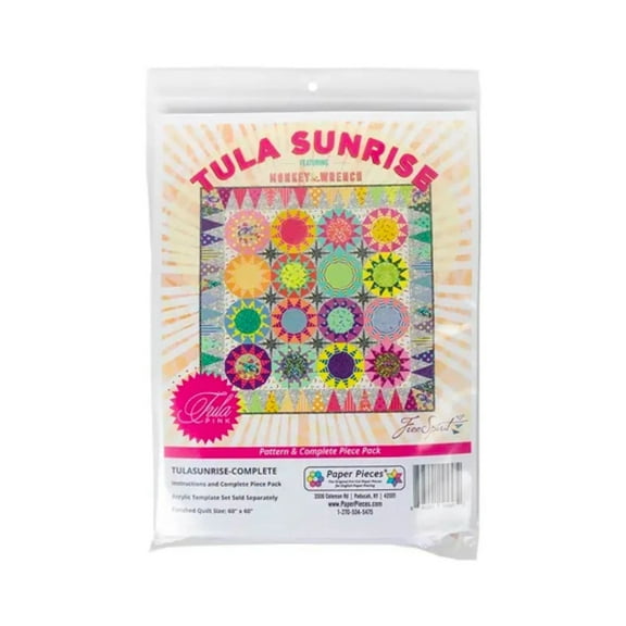 Tula Sunrise Complete Pattern and Paper Piece pack