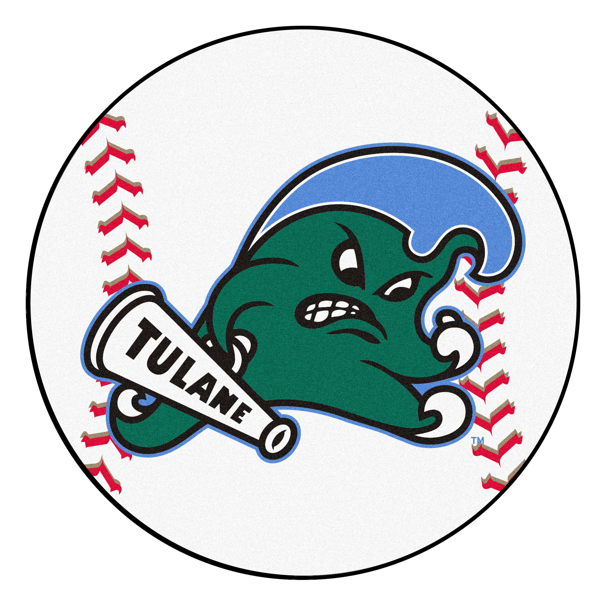 Tulane Baseball Mat 27" diameter - image 1 of 2