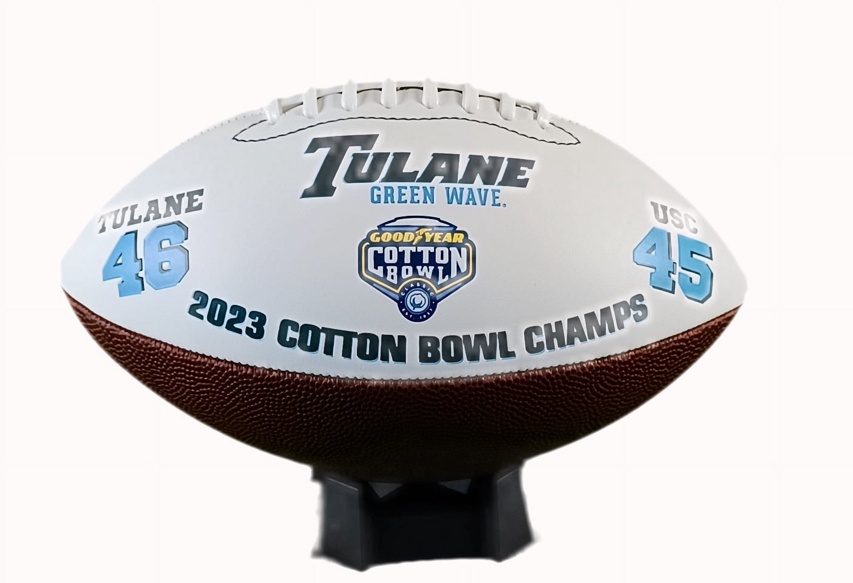 Tulane Green Wave 2023 Cotton Bowl Champions Souvenir Footballs