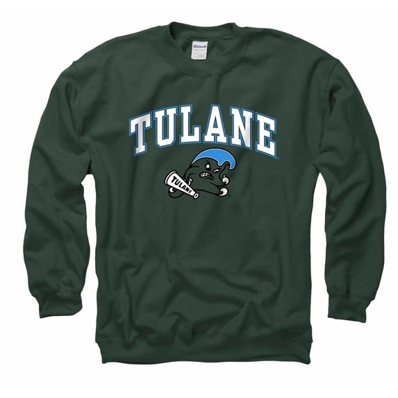 Tulane Green Wave Arch & Logo Gameday Crewneck Sweatshirt - Green