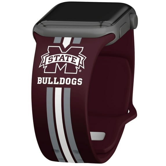 Mississippi State Bulldogs Silicone Apple Watch Band