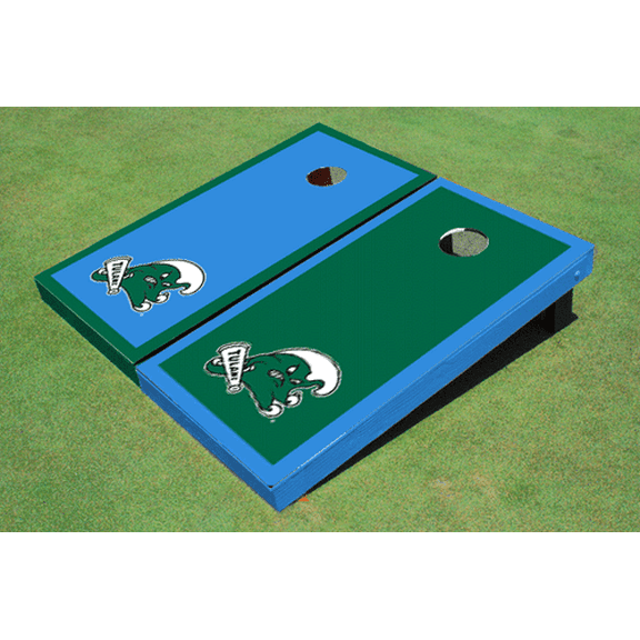 Tulane University Alternating Border Cornhole Boards
