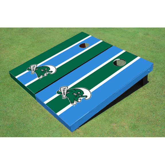 Tulane University Alternating Long Stripe Cornhole Boards