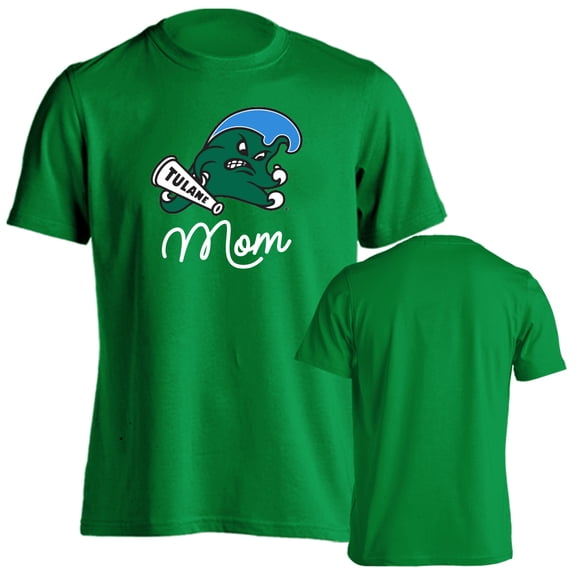 Tulane University Green Wave Mom Proud Parent Short Sleeve T-Shirt