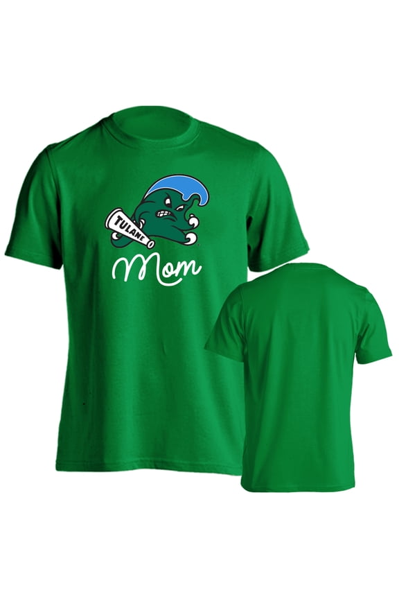 Tulane University Green Wave Mom Proud Parent Short Sleeve T-Shirt