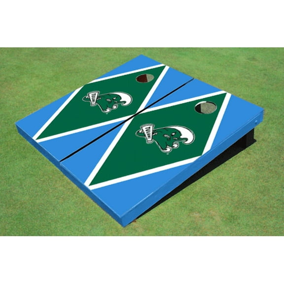 Tulane University Green and Unci Matching Diamond Cornhole Boards