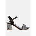 thumbnail image 1 of Tulata Raffia Pin Buckle Block Heels, 1 of 10