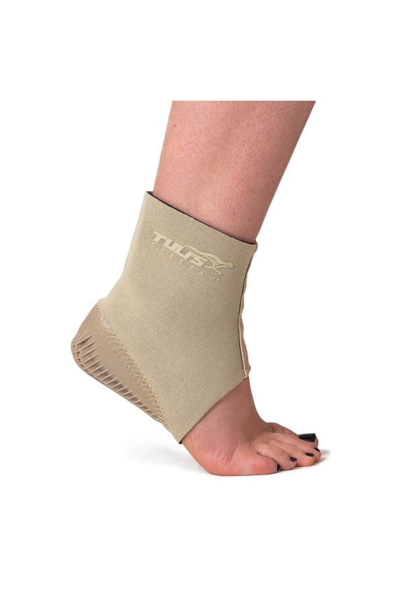 Tuli’s Cheetah Gen2 Heel Cup with Fitted Compression Sleeve for Sever’s Disease, Plantar Fasciitis & Heel Pain, X-Small