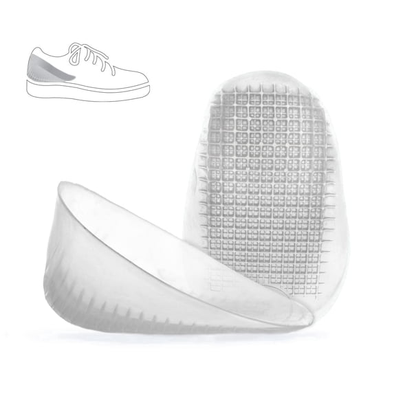 Tuli's Classic Gel Heel Cups for Plantar Fasciitis, Achilles Tendonitis & Heel Pain Relief, 1 Pair, Regular