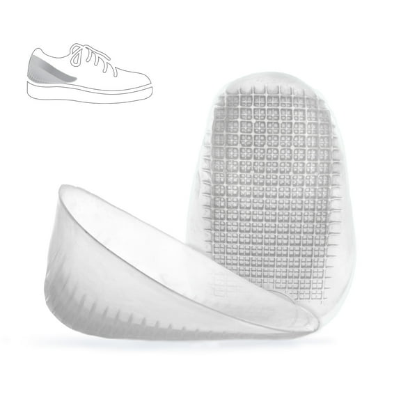 Tuli's Classic Gel Heel Cups for Plantar Fasciitis, Achilles Tendonitis & Heel Pain Relief, 1 Pair, Regular