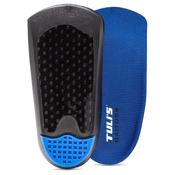 Tulis Gaitors, 3/4 Length Premium Arch Support Orthotic Insoles for Plantar Fasciitis & Fallen Arches, Large
