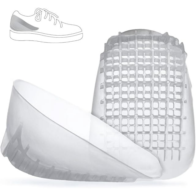 Tuli's Heavy Duty Gel Heel Cups, Cushion Insert for Shock Absorption, Plantar Fasciitis, Sever’s