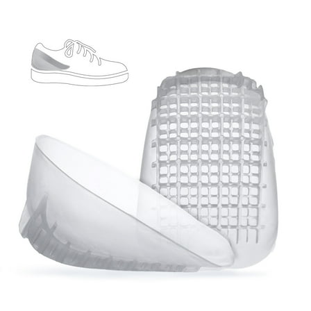 Tuli's Heavy Duty Gel Heel Cups for Plantar Fasciitis, Sever’s Disease & Heel Pain Relief, 1 Pair, Regular