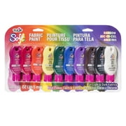 Tulip Soft Brush-On Rainbow Matte Finish Fabric Paints 1 fl. oz. 10 Pack